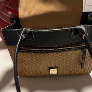 Dooney & Bourke black and woven bag.